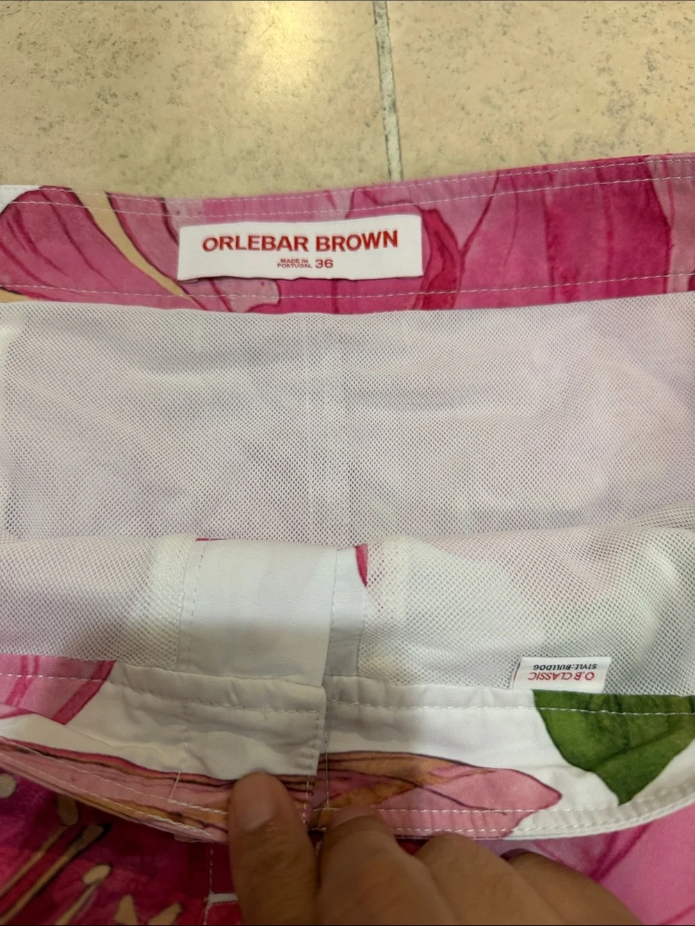 Orlebar Brown bold pink